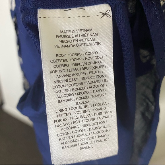 Lauren Ralph Lauren Floral Dress Womens Size 8 Puff Sleeves Blue Mini Bow Polo - Picture 8 of 13